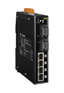 NS-206AFC-T - Multi-mode, SC Connector, 4-port 10/100 Mbps with 2 Fiber ports Switch by ICP DAS