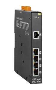 NSM-205PSE-12V - 12V Unmanaged 5 Port 10/100 Mbps PoE Ethernet Switch with Metal Case by ICP DAS