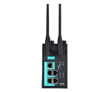 Moxa OnCell G3470A-LTE-EU - 4 port, 2G/3G/4G industrial LTE Ethernet IP gateway, -30 to 55  Degree C by MOXA