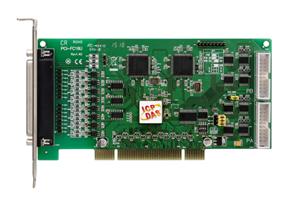 PCI-FC16U - Universal PCI, 16 Channel Counter / Frequency Board with 32 programmable DI and DO by ICP DAS