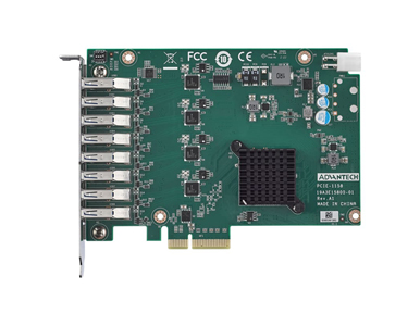 Advantech PCIE-1158-AE - 8 ports USB 3 vision interface card by Advantech