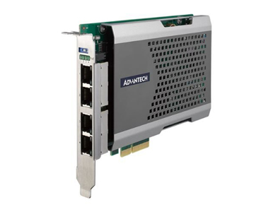 Advantech PCIE-1674E-BE - 4-port PCI express GbE card, PoE hardware on/off by Advantech