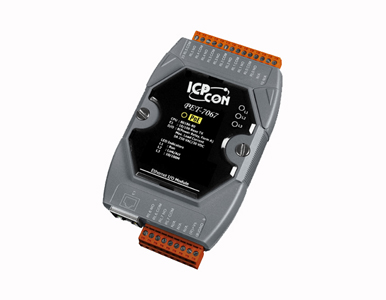 ICP DAS PET-7067 - ICP DAS 8-Channel Power Relay Output Data Acquisition Module with PoE by ICP DAS