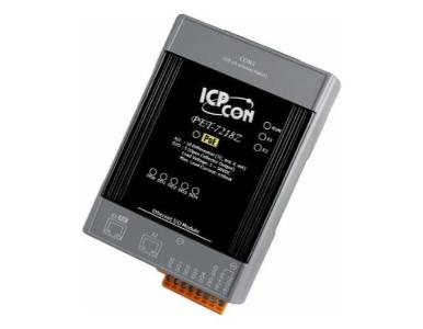 ICP DAS PET-7218Z/S - Ethernet I/O Module with 2-port Ethernet Switch, 10-ch Analog Input, Thermocouple Inputs, 5-ch Digital Out by ICP DAS