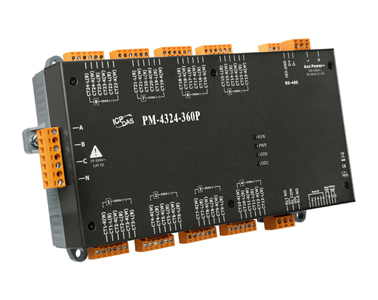 ICP DAS PM-4324-360P - Modbus RTU, Multi-Channel Power Meter (300 A) by ICP DAS