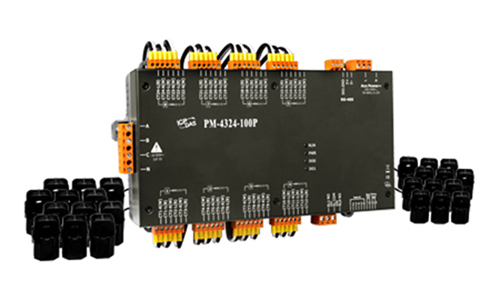 PM-4324-400P - Modbus RTU, Multi-Channel Power Meter (400 A) by ICP DAS