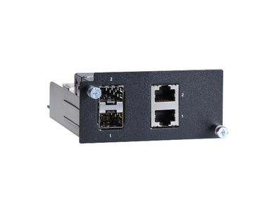 Moxa PM-7500-2GTXSFP - Gigabit Ethernet module with 2 10/100/1000BaseT(X) or 100/1000BaseSFP slot combo ports by MOXA