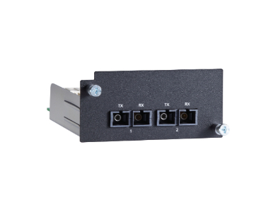 Moxa PM-7500-2MSC - Fast Ethernet module with 2 100BaseFX multi-mode ports with ST connectors by MOXA