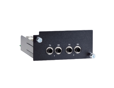 Moxa PM-7500-2MST - Fast Ethernet module with 2 100BaseFX multi-mode ports with ST connectors by MOXA
