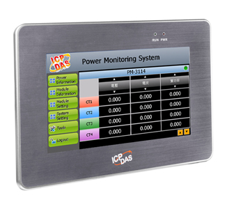 PMD-2201 - 7' Power Meter Concentrator with Touch Screen Panel by ICP DAS