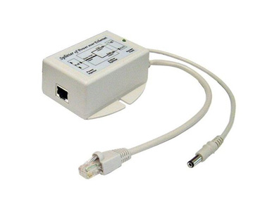 POE-SPLT-4812G - POE Gigabit splitter.48VDC 802.3at POE input, 12VDC @ 2.1A output, 25W, 5.5x2.1 connector by Tycon Systems