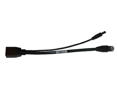 POE-SPLT-S *Discontinued* - Passive Splitter. Receives DC Power on RJ45 socket pins 4,5(+) and 7,8(-) sends POE power to only by Tycon Systems