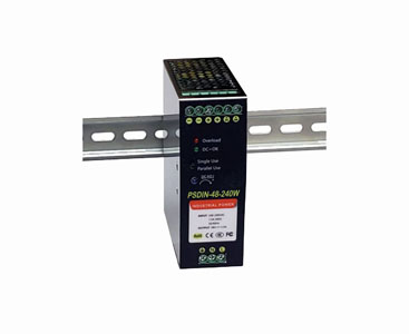 Tycon Systems PSDIN-48-240W - 48VDC 240W adjustable, DIN Rail Mounted Industrial 120/240VAC Power Supply. -40 to +70C by TYCON SYSTEMS
