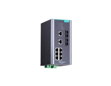 Moxa PT-510-SS-SC-HV - IEC 61850-3 managed Ethernet switch with 8 10/100BaseT(X) ports, and 2 100BaseFX single-mode ports with S by MOXA