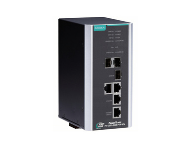 Moxa PT-G503-PHR-PTP-HV - IEC 61850-3 and IEC 62439-3 full Gigabit managed redundancy box, with 3 10/100/1000BaseT(X) ports or 1 by MOXA