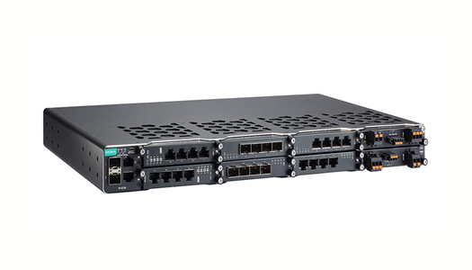 PT-G7728 - Layer 2 Switch with 2*FE/GE SFP, 2*FE/GE T(X), 6 Ethernet module slots and 2 power module slots by MOXA