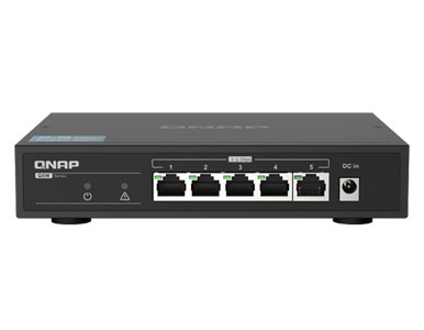 QSW-1105-5T-US - QSW-1105-5T, 5 port 2.5Gbps auto negotiation (2.5G/1G/100M), unmanagement switch by QNAP