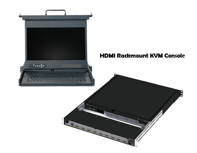 DITHD RD1U-CAT24173HB.B2U.O31.V35x.E8 - 1U, 24' rugged aluminum rackmount KVM console with clamshell design, 17.3' High bright 1 by DITHD