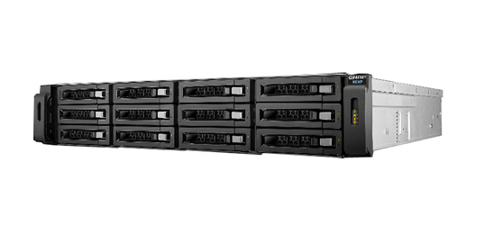 QNAP REXP-1220U-RP-US - *Discontinued* - 12-bay SAS 12G RAID Expansion Enclosure, 2U, Redundant PSU, 1 x 12G SAS Cable by QNAP