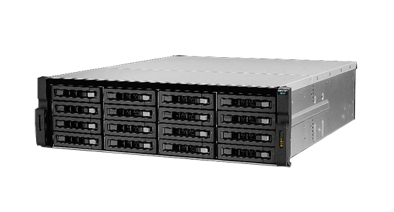 QNAP REXP-1620U-RP-US - *Discontinued* - 16-bay SAS 12G RAID Expansion Enclosure, 3U, Redundant PSU, 1 x 12G SAS Cable by QNAP