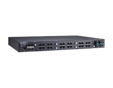Moxa RKS-G4028-4GS-2HV-T - Modular managed Ethernet switch with 4 100/1000BaseSFP ports, 3 slots for Ethernet modules by MOXA