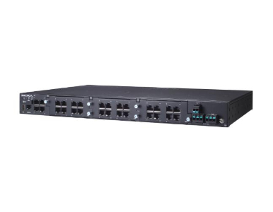 Moxa RKS-G4028-4GT-LV-T - Modular managed Ethernet switch with 4 10/100/1000BaseT(X) ports, 3 slots for Ethernet modules by MOXA