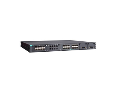 Moxa RKS-G4028-PL-L3-12XGS-T - Layer 3 modular managed Ethernet switch with 12 fixed 10GbE SFP+ ports, 2 slots for Ethernet modu by MOXA