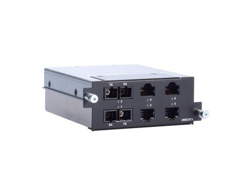 RM-G4000-2MSC4TX - Fast Ethernet module with 2 multi-mode 100BaseFX ports with SC connectors, 4 10-100BaseT(X) ports by MOXA
