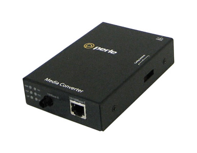 05040844 S-110-M1ST2D - 10/100 Fast Ethernet Stand-Alone Media and Rate Converter 10/100Base-TX (RJ-45) [100 m/328 ft.] to 100Ba by PERLE
