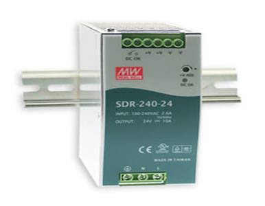 Antaira SDR-240-48 - 240 Watt Series / 48 VDC / 5.0 Amps Industrial Slim High-Efficiency Single Output DIN Rail Power Supply by ANTAIRA