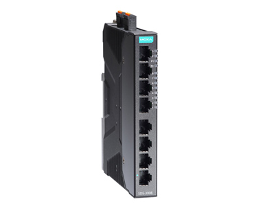 MOXA SDS-3008 - Compact industrial smart 8-port Ethernet switch system, by MOXA