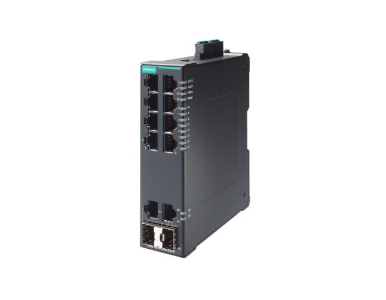 Moxa SDS-3010-2GTXSFP-T - Compact industrial smart Ethernet switch with 8+2G ports, -40 to 75°C by MOXA