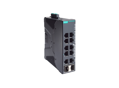 Moxa SDS-G3010-8PoE-2GTXSFP - Compact industrial full Gigabit PoE+ smart Ethernet switch with 10G ports, -10 to 60 Degree C by MOXA