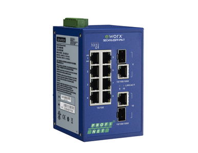 SEC410-2SFP-PN-T -*Discontinued*- 8-port 10/100Mbps + 2-port GbE Combo (SFP or Copper) PROFINET Managed Ethernet Switch, -40~75C by Advantech/ B+B Smartworx