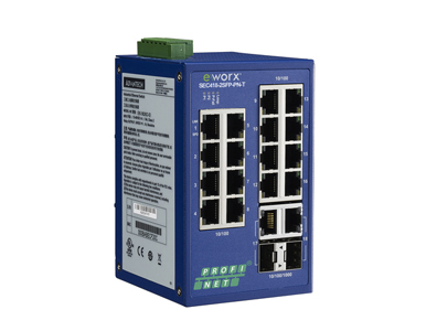 SEC418-2SFP-PN-T - *Discontinued* - 16-port 10/100Mbps PROFINET Managed Ethernet Switch, -40~75C by Advantech/ B+B Smartworx