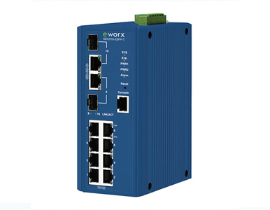 SEC510-2SFP-T - Discontinued - 8-port 10/100M + 2 GbE Combo Full L2 Industrial Managed Ethernet Switch, -40~75C by Advantech/ B+B Smartworx