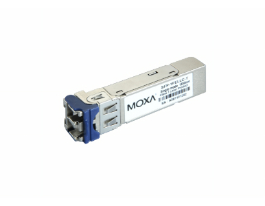 Moxa SFP-1FELLC-T - Small Form Factor pluggable transceiver with  100Base single-mode, LC connector, 80Km,  -40 to 85 Degree C by MOXA