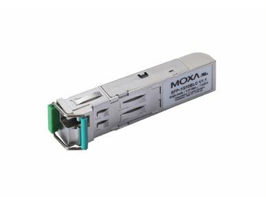 Moxa SFP-1G20BLC-T - Small Form Factor pluggable transceiver with 1000Base WDM,type B, LC connector, 20 km, -40 to 85 Degree C by MOXA