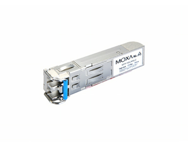 Moxa SFP-1GLHXLC-T - Small Form Factor pluggable transceiver with 1000BaseLHX, LC connector, 40 km, -40 to 85 Degree C by MOXA