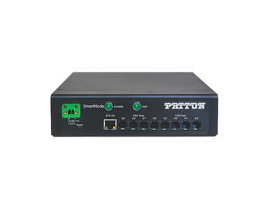 SN4141E/2JS2JO4V/DC - SmartNode Industrial VoIP Gateway, 2 FXS / 2FXO, 4 VoIP Calls, eSBC upgradeable (SIP b2b UA max. 200 SIP c by PATTON