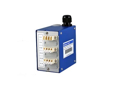 DINSpace SNAP-12LC-MM - SNAP Compact Fiber Patch Panel with 3ea. multimode LC/LC quad adapters. by DINSPACE