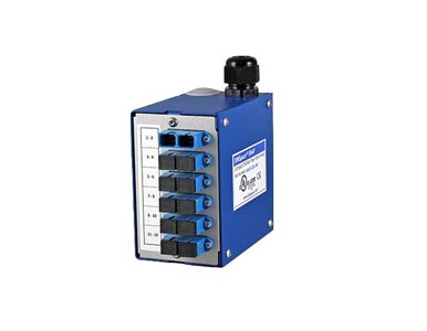 DINSpace SNAP-12SC-SM  - SNAP Compact Fiber Patch Panel with 6ea. singlemode SC/SC duplex adapters. by DINSPACE