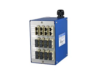 DINSpace SNAPXL-24SC-MM  - SNAPXL Compact Fiber Patch Panel with 12ea. multimode SC/SC duplex adapters. by DINSPACE
