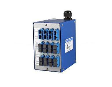 DINSpace SNAPXL-24SC-SM - SNAPXL Compact Fiber Patch Panel with 12ea. singlemode SC/SC duplex adapters. by DINSPACE