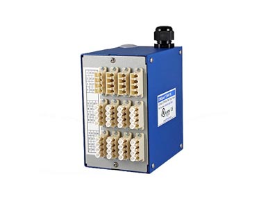 DINSpace SNAPXL-48LC-MM - SNAPXL Compact Fiber Patch Panel with 12ea. multimode LC/LC quad fiber adapters. by DINSPACE