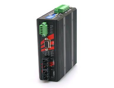 Antaira STF-502C-TS30-T - Industrial RS-232/422/485 To Dual Fiber Ports Converter, 2.5KV Isolation, Single-Mode 30KM, ST Connect by ANTAIRA