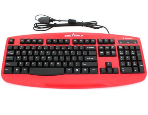 STK503RED - Seal Storm' Washable Keyboard by Seal Shield