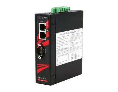 Antaira STM-601C - Industrial Modbus TCP (two Ethernet port) to one Serial (232, 422, 485) RTU / ASCII Gateway by ANTAIRA