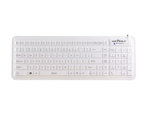 SW106G2M - Seal Glow' Waterproof Silicone Keyboard-Backlit w/Magnetic Backing by Seal Shield