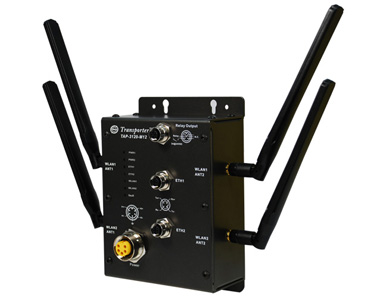 TAP-3120-M12 - *Discontinued* - EN50155 Rugged 2x 10/100TX (M12)  to single RF x 802.11 a/b/g wireless access point by ORing Industrial Networking